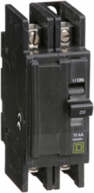 Mini Circuit Breaker 20A 2 Pole 120/240VAC 10kA 4.05 Inch Height