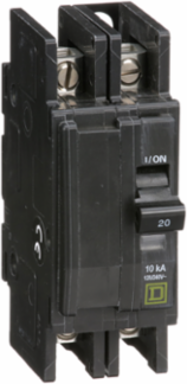 Mini Circuit Breaker 20A 2 Pole 120/240VAC 10kA 4.05 Inch Height