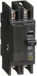 Mini Circuit Breaker 20A 2 Pole 120/240VAC 10kA 4.05 Inch Height