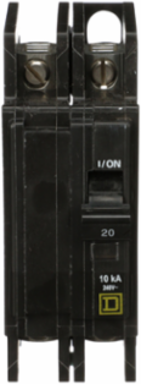Miniature Circuit Breaker 20A 2 Pole 240V AC 10kA Breaking Capacity