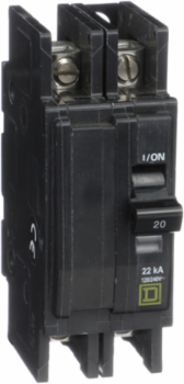 Mini Circuit Breaker 25A 2 Pole 120/240V AC 22kA