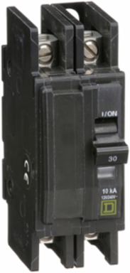 Mini Circuit Breaker 30A, 2 Pole, 120/240V AC, 10kA Breaking Capacity