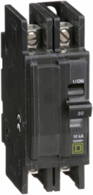 Mini Circuit Breaker 30A, 2 Pole, 120/240V AC, 10kA Breaking Capacity