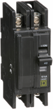 Mini Circuit Breaker 40A 2 Pole 120/240V AC 10kA