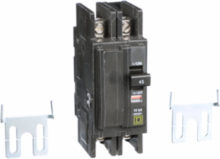 Mini Circuit Breaker 45A 2 Pole 120/240 VAC 10kA