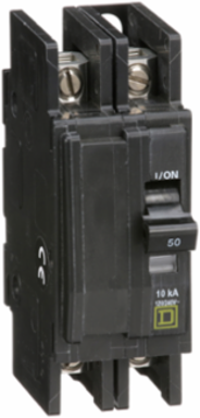 Mini Circuit Breaker 50A 2 Pole 120/240V AC 10kA