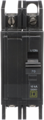 Mini Circuit Breaker 70A 2 Pole 120/240V AC 10kA UL Listed
