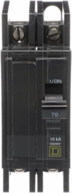 Mini Circuit Breaker 70A 2 Pole 120/240V AC 10kA UL Listed