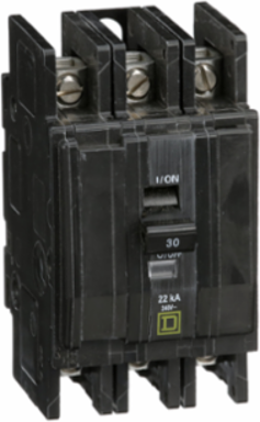 QO Mini Circuit Breaker, 35A, 3 Pole, 240V AC, 22kA Rating