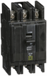 QO Mini Circuit Breaker, 35A, 3 Pole, 240V AC, 22kA Rating
