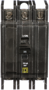 Miniature Circuit Breaker, 35A, 3 Pole, 240 VAC, 10 kA Breaking Capacity