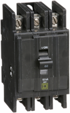 Mini Circuit Breaker, 60A, 3 Pole, 240VAC, 10kA, Compact Design