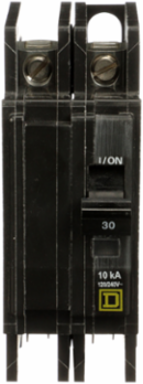 Mini Circuit Breaker 30A 2 Pole 120/240V AC 10kA