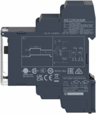 Harmony Timer Relay, 5A, 0.05s-10min, 24-240V AC/DC, 22.5mm Width