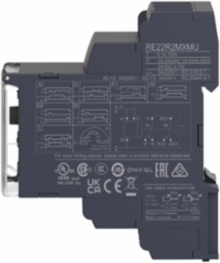 Multifunction Relay, 8A, 0.1s-100h, Bistable, 24V DC/240V AC
