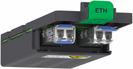 Ethernet RSTP/Dual IP Communication Module, 2 Ports, 100 Base FX, 88 g
