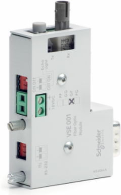 Fibre optic module, with glass receiver and plastic transmitter