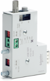 Fibre optic module, with glass receiver and glass transmitter