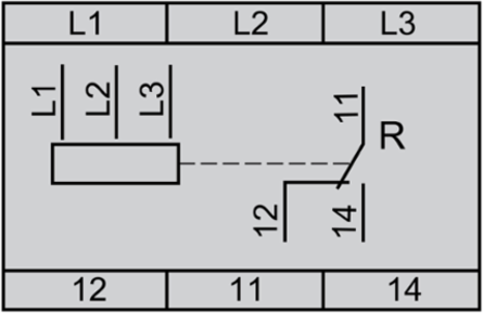 3-Phase Control Relay, 5A, 17.5mm Width, 183-528V AC