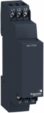 Harmony 3-Phase Control Relay, 5A, 1 C/O, 208...480V AC, 17.5mm Width