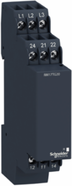 Harmony 3-Phase Control Relay, 5A, 17.5mm Width, 208-480V AC