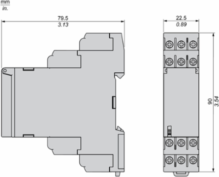 Harmony Control Relay, 8A, 24-240V AC/DC, 22.5mm Width
