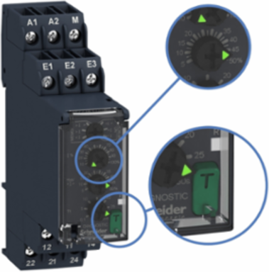 Harmony Current Control Relay, 8 A, 24-240V AC/DC, 22.5 mm Width