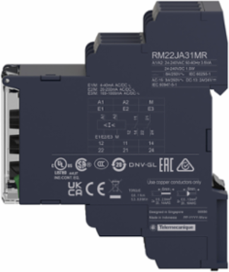 Harmony Current Control Relay, 8 A, 24-240V AC/DC, 22.5 mm Width
