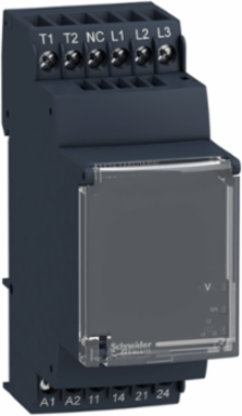 3-Phase Control Relay 5A, 2NO, 24-240V AC/DC, Phase Failure Detection