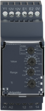 Multifunction Voltage Control Relay, 5A, 15-600V AC/DC, DIN Rail