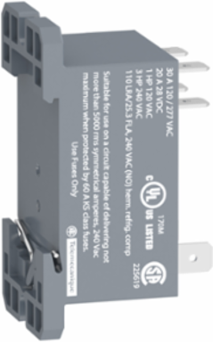 Harmony 30A Power Relay, 2NO, 24V AC, DIN Rail/Panel Mount