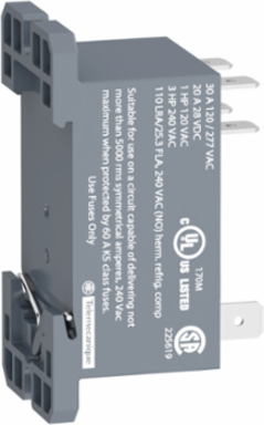 Harmony 30A Power Relay, 2NO, 24V AC, DIN Rail/Panel Mount