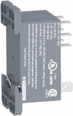 Power Relay 30A 24V AC 2CO DIN Rail/Panel Mount