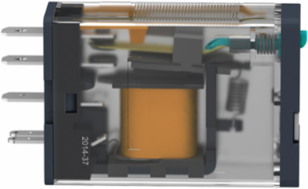 Plug-in Relay 1 C/O 15A 24V DC with Lockable Test Button