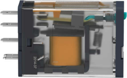 Plug-in Relay 1 C/O 15A 24V DC with Lockable Test Button