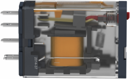 Plug-in Relay, 15A SPDT, 24V DC, IP40, with LED Indicator & Lockable Test Button