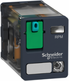 Harmony Plug-in Relay 15A, 2CO, 24V DC, LED Indicator, Lockable Test Button