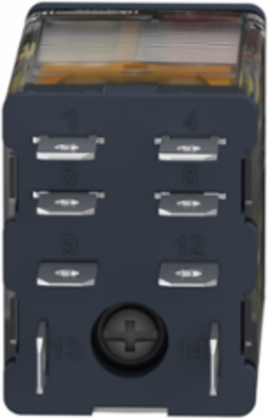 Harmony Plug-in Relay, 15A, 120V AC, 2CO, Lockable Test Button, LED Indicator