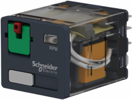 Harmony Plug-In Relay, 15A, 3PDT, Lockable Test Button, 120V AC