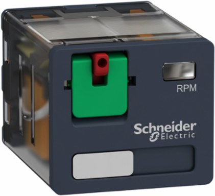 Harmony Plug-In Relay, 15A, 3PDT, Lockable Test Button, 120V AC