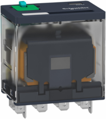 Harmony Electromechanical Relay, 15A, 24V DC, 4 C/O, Lockable Test Button
