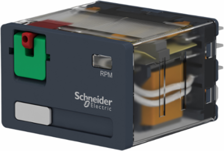Harmony 15A Plug-in Relay, 4 C/O, 120V AC, Lockable Test Button
