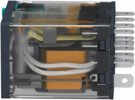 Harmony Plug-In Relay 15A, 24V DC, 4 C/O, IP40, LED Indicator