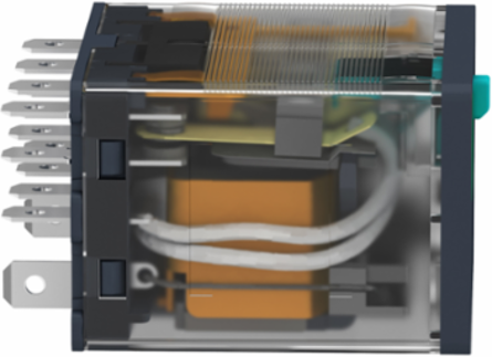 Harmony Plug-In Relay 15A, 24V DC, 4 C/O, IP40, LED Indicator