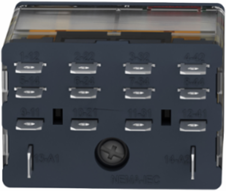 Plug-In Relay, Harmony Electromechanical, 15A, 4 C/O, 120V AC, LED Indicator