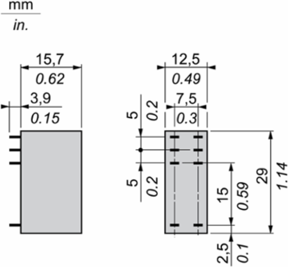 Harmony Plug-in Relay, 8A, 24V AC, 2 C/O Contacts, IP40