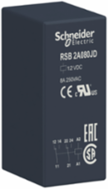 Harmony Plug-in Relay, 8A, 2CO, 12V DC, IP40