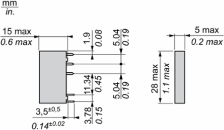 Harmony Slim Interface Plug-in Relay, 1CO, 6A, 60V DC, 5mm Width