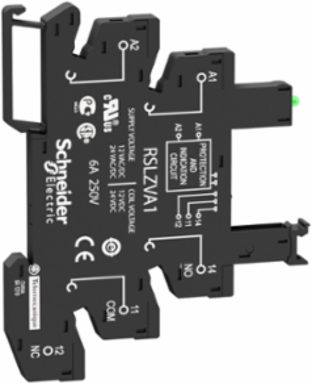 Harmony Electromechanical Relay Socket, LED Indicator, 48-60V AC/DC, 6.2mm Width