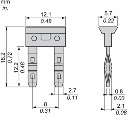 Harmony Electromechanical Relays Bus Jumper 2 Poles 18.5mm Length